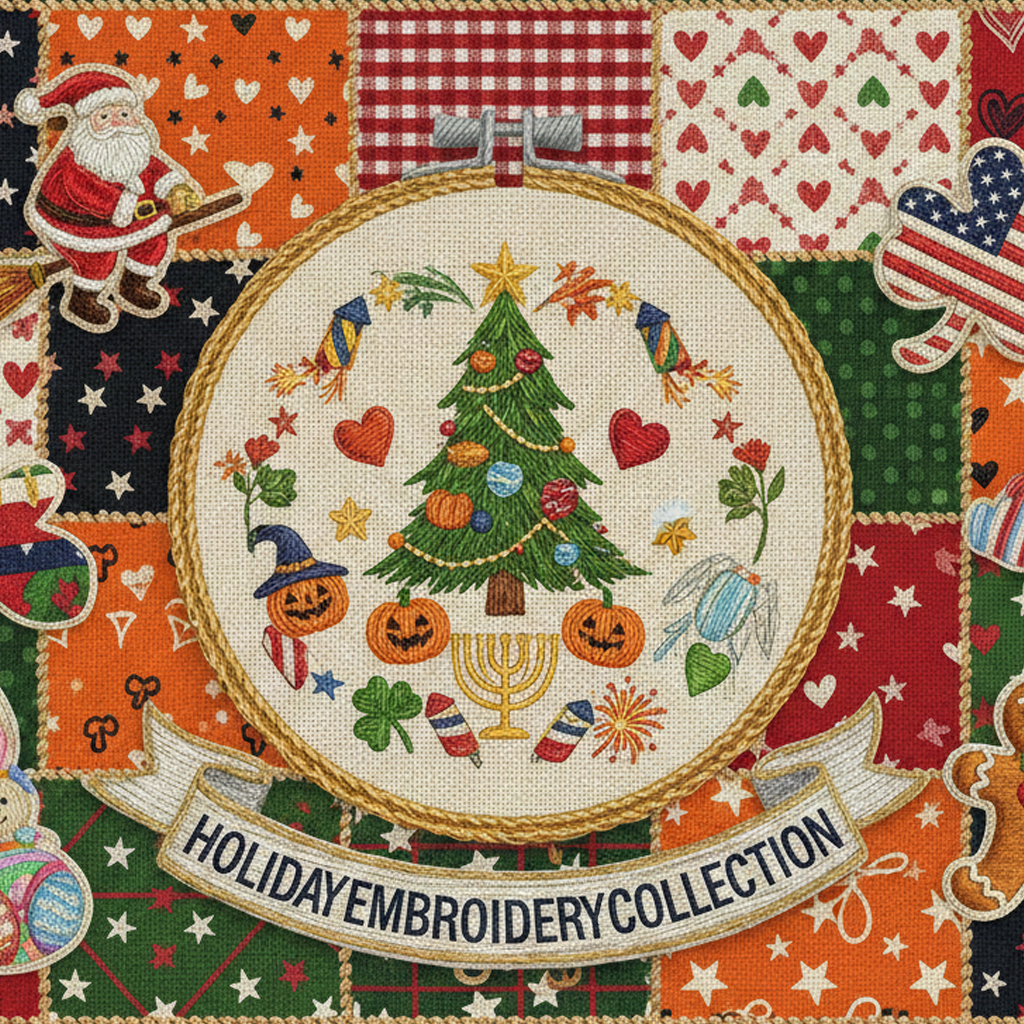 Woman in red 'jolly' Christmas sweatshirt drinking coffee by fireplace and tree