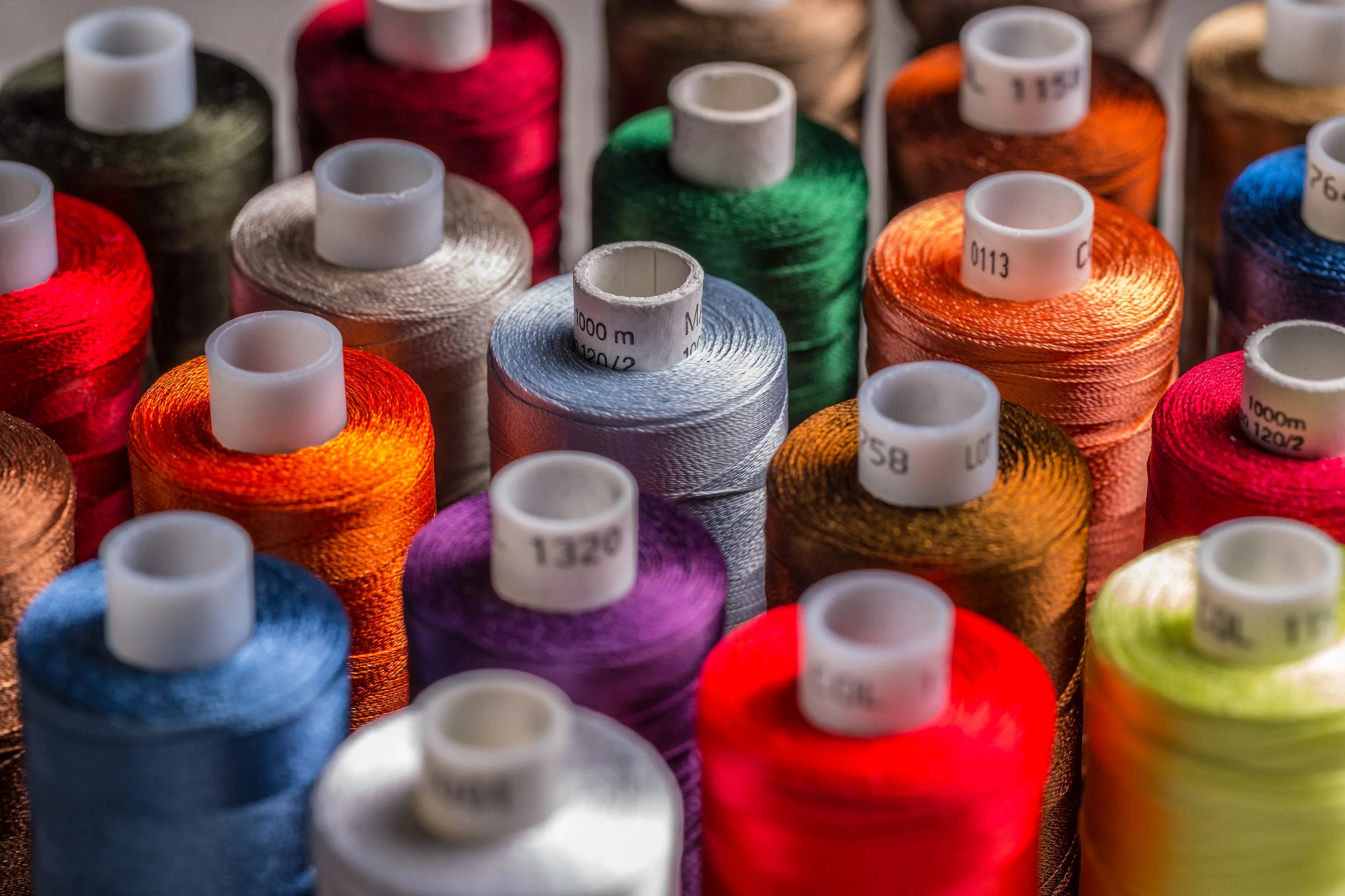 Colorful spools of premium silk thread for embroidery from Twist & Thread Co.