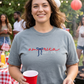 ’America Est. 1776’’ Patriotic Coquette Embroidered Apparel - T-Shirt (Regular) / S - Apparel