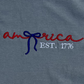 ’America Est. 1776’’ Patriotic Coquette Embroidered Apparel - Long Sleeve Tee / S - Apparel