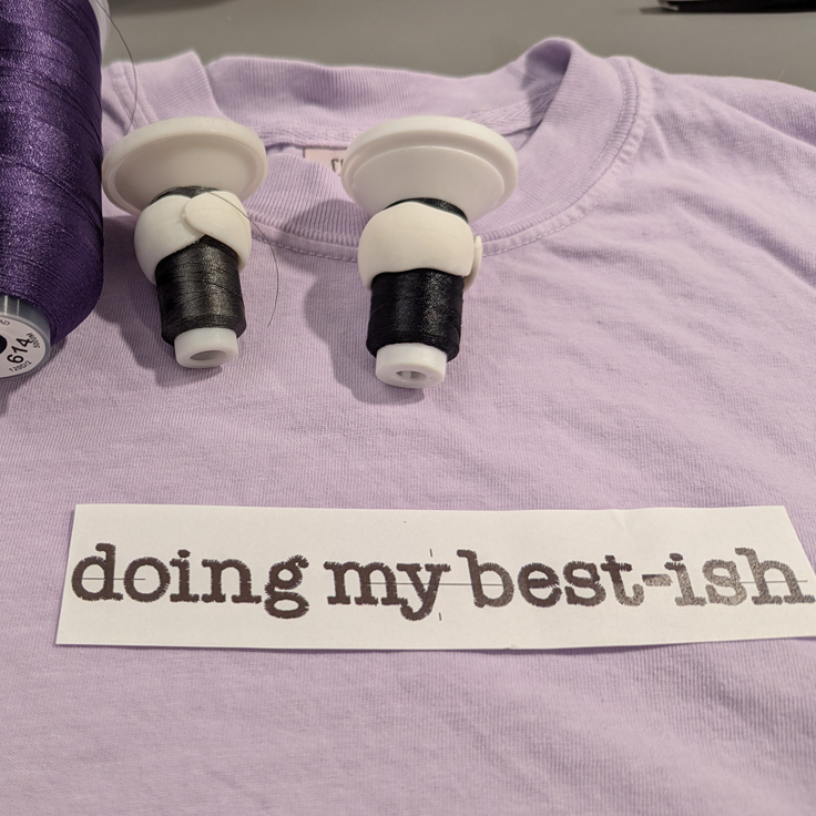 Doing My Best-ish Humor Embroidered Comfort Colors T-Shirt - Apparel