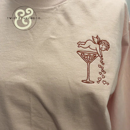 Cupid’s Cocktail Embroidered Apparel