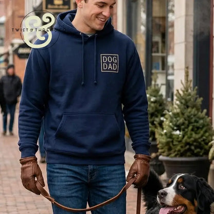 Custom Dog Dad Embroidered Apparel | Personalized Dog Ear & Name Sleeve - Hoodie / S - Apparel