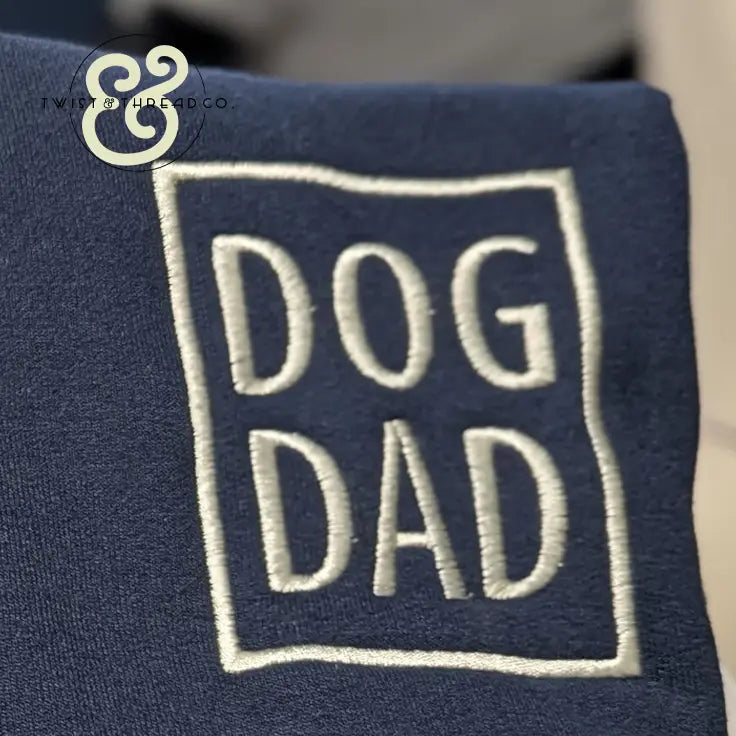 Custom Dog Dad Embroidered Apparel | Personalized Dog Ear & Name Sleeve - Apparel