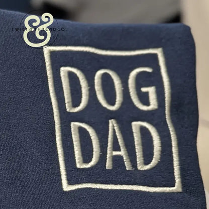 Custom Dog Dad Embroidered Apparel | Personalized Dog Ear & Name Sleeve - Apparel