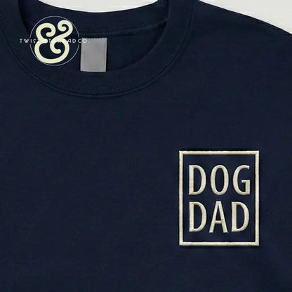 Custom Dog Dad Embroidered Apparel | Personalized Dog Ear & Name Sleeve - Crewneck / S - Apparel