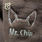Custom Dog Dad Embroidered Apparel | Personalized Dog Ear & Name Sleeve - Apparel