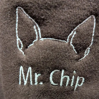 Custom Embroidered Floral Paw Print Sweatshirt and Apparel - Apparel