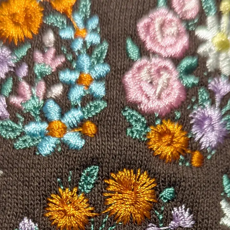 Custom Embroidered Floral Paw Print Sweatshirt and Apparel - Apparel