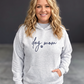 Custom Script Embroidered Dog Mom Sweatshirt - Hoodie / S - Apparel