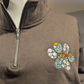 Custom Embroidered Floral Paw Print Sweatshirt and Apparel