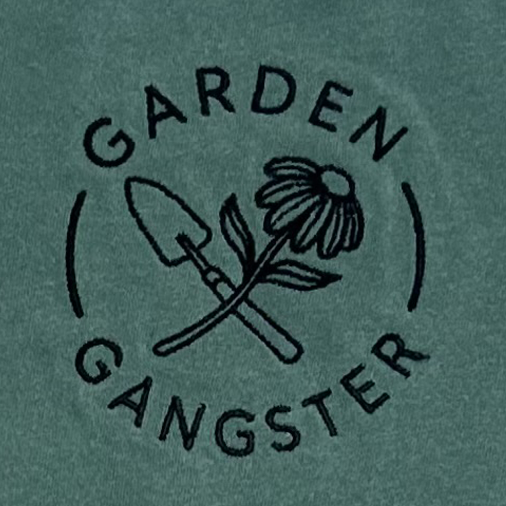 Garden Gangster Embroidered Comfort Colors Yard Work T-Shirt - Apparel