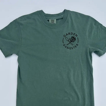 Garden Gangster Embroidered Comfort Colors Yard Work T-Shirt - Apparel