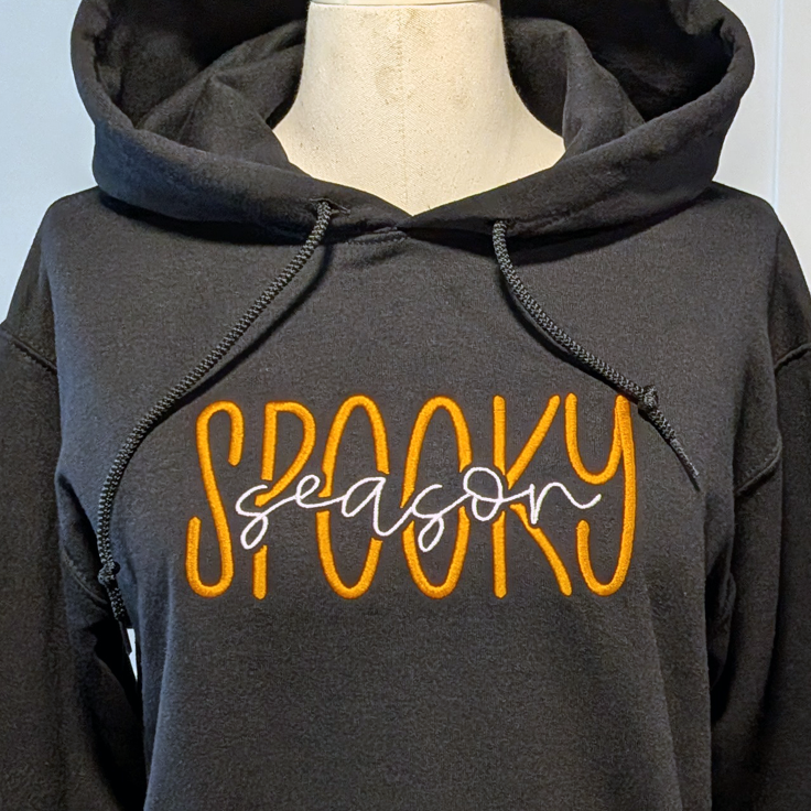 Haut de survêtement brodé Halloween de la saison effrayante