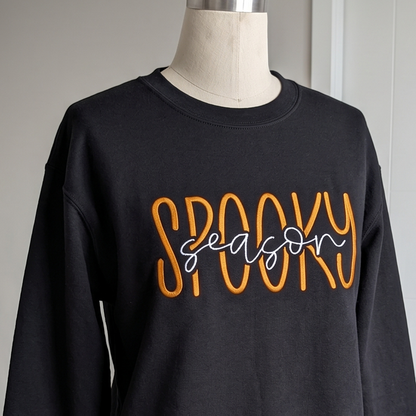 Haut de survêtement brodé Halloween de la saison effrayante