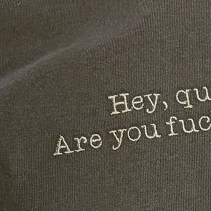 Hey Quick Question Funny Embroidered Comfort Colors T-Shirt - Apparel