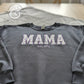 Custom Applique Sweatshirt - Personalized Nana, Mama, Gigi Crewneck - Fabric Letters - Est. Year Embroidery - Grandma Gift