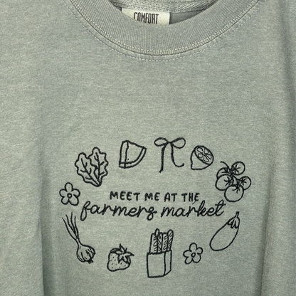 "Meet Me at the Farmers Market" Embroidered Apparel