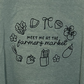 "Meet Me at the Farmers Market" Embroidered Apparel