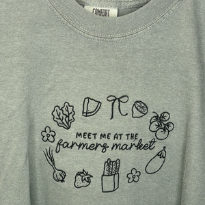 ’Meet Me at the Farmers Market’ Embroidered Apparel - Apparel