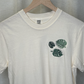 Embroidered Monstera Leaf Comfort Colors Heavyweight Cotton T Shirt - Apparel