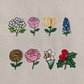 Personalized Birth Month Flower Embroidered Canvas Tote Bag Gift - Tote Bag