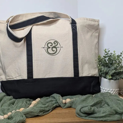 Personalized Monogram Embroidered Canvas Wedding Tote Bag for Brides - Tote Bag