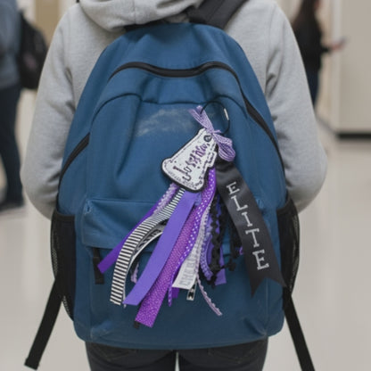 Personalized Cheer Shaker Bag Tag