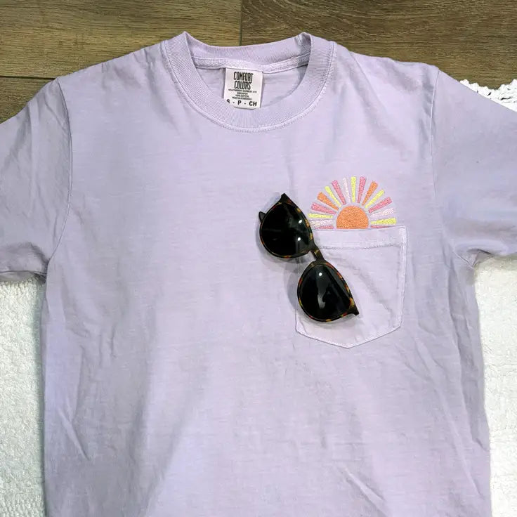 Sun Pocket Comfort Colors T-Shirt - Pocket T-Shirt (Comfort Colors) / S - Apparel