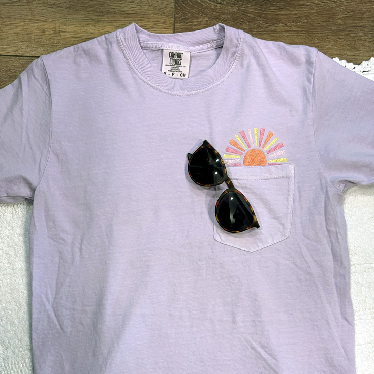 Sun Pocket Comfort Colors T-Shirt - Pocket T-Shirt (Comfort Colors) / S - Apparel