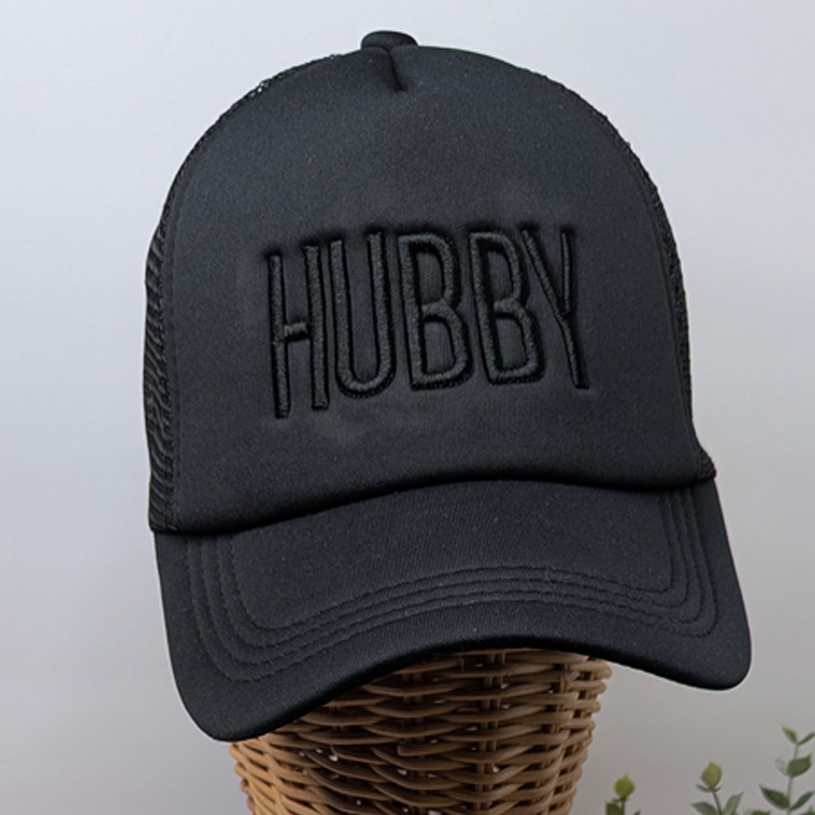Wifey and Hubby Custom Embroidered Trucker Hat - Hats