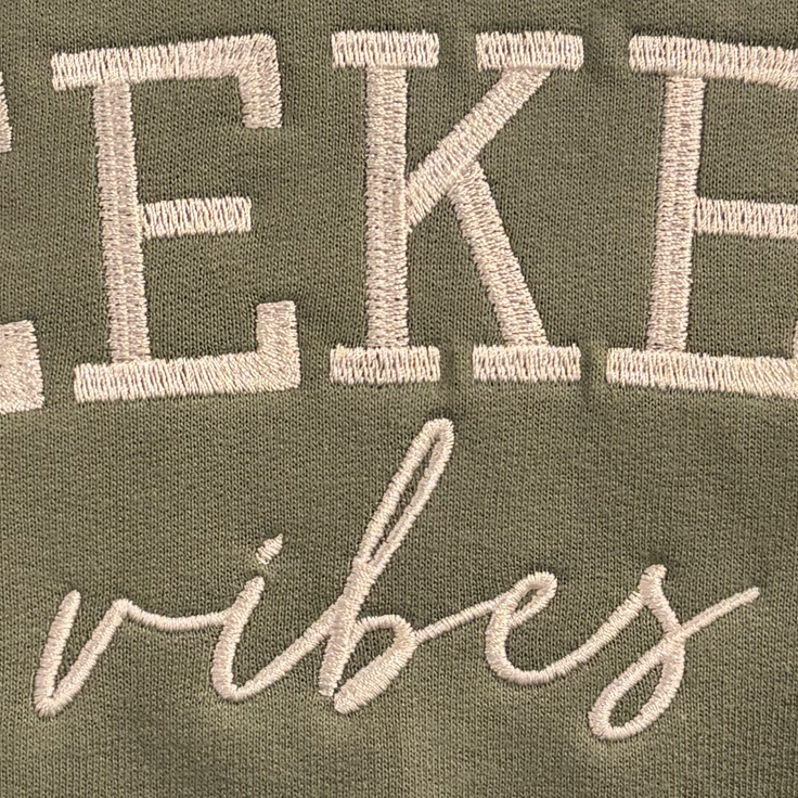 ’Weekend Vibes’ Custom Embroidered Premium Apparel - Apparel