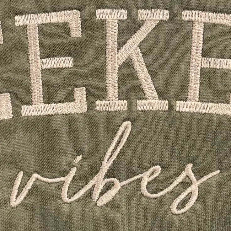 ’Weekend Vibes’ Custom Embroidered Premium Apparel - Apparel