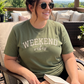 ’Weekend Vibes’ Custom Embroidered Premium Apparel - T-Shirt (Regular) / S - Apparel