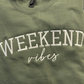 ’Weekend Vibes’ Custom Embroidered Premium Apparel - Apparel