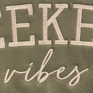 ’Weekend Vibes’ Custom Embroidered Premium Apparel - Apparel