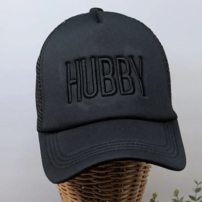Wifey and Hubby Custom Embroidered Trucker Hat - Hats